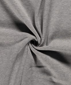 Sweatstoff, grau, meliert