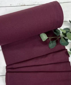 Bündchen Stoff – Uni dunkelbordeaux 2.0 – 35cm Schlauchware Öko-Tex-100