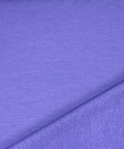 French Terry Bambus Stoff – Uni dunkelflieder – Öko-Tex-100, Sommersweat